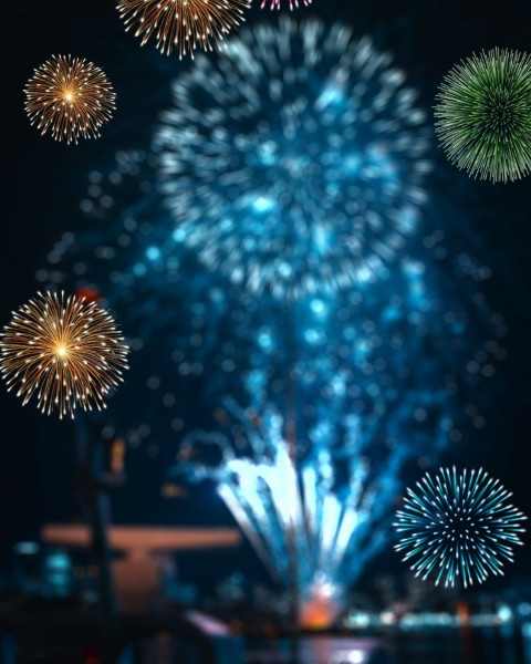 PicsArt Diwali City Fireworks Editing Background