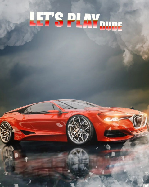 PicsArt Editing CB Red Car Background Download HD