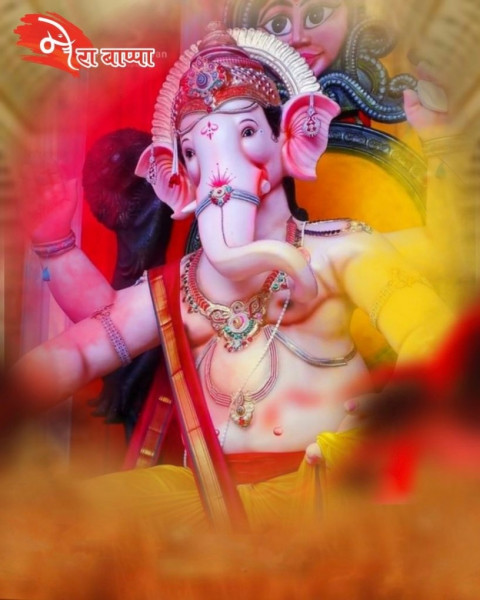 PicsArt Ganpati Bappa Morya Background HD For Photo Editing Pic