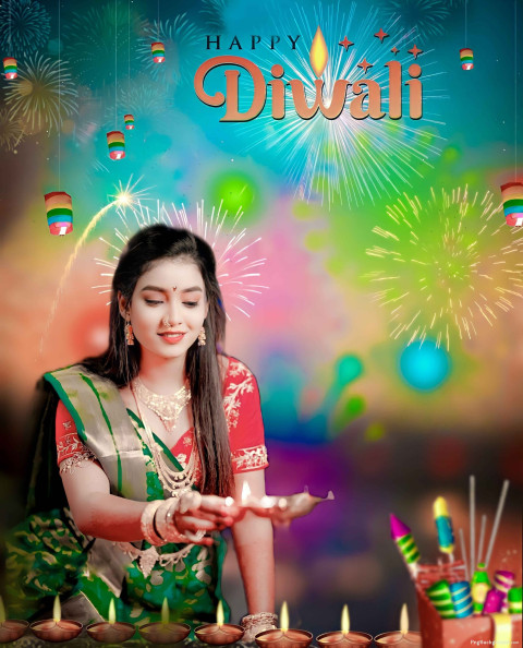 Picsart Happy Diwali Editing Wallpapers HD Girls Background