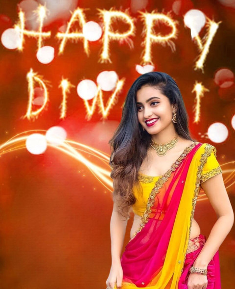 PicsArt Happy Diwali Special HD Background With Girl Images