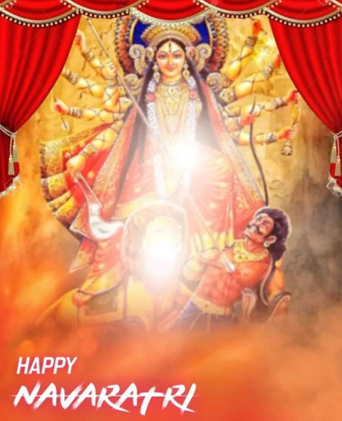 PicsArt Happy Durga Pooja Photo Editing CB Background HD