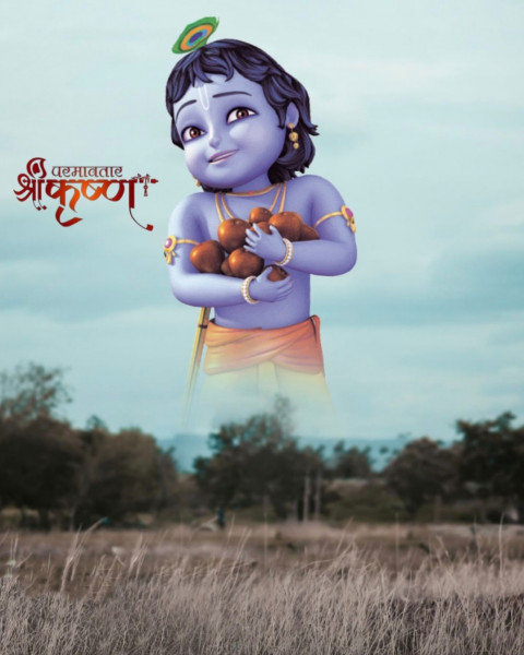 Picsart Happy Krishna Janmashtami Photo Editing Backgrounds Free