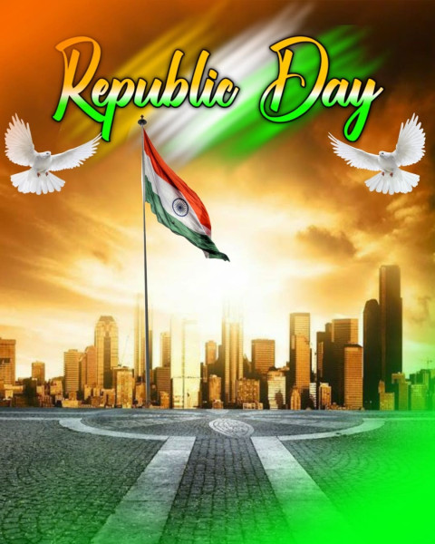 Picsart Happy Republic Day CB Background  Free Download
