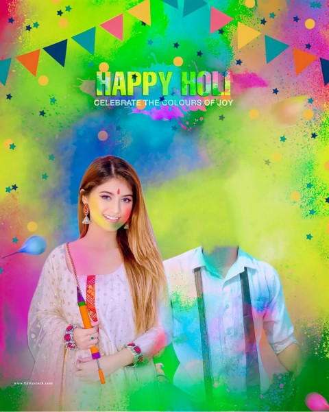 Picsart Holi Photo Editing Wallpaper Background