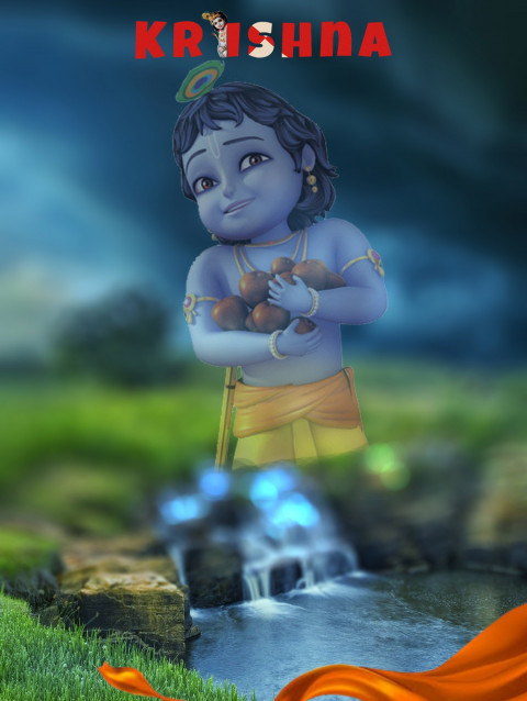Picsart Janmashtami Editing Farmer Farm Background HD
