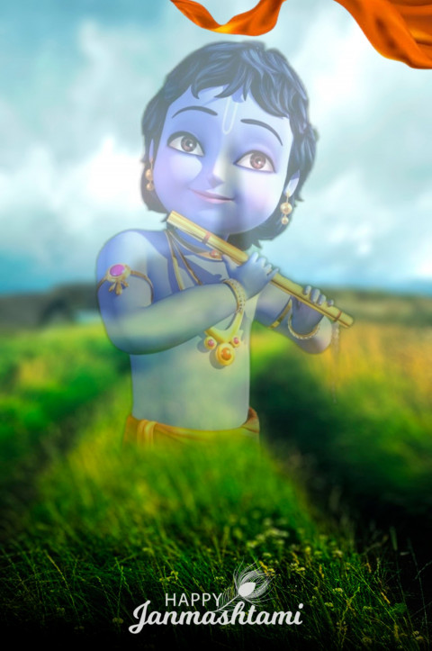 Picsart Janmashtami Editing Farmer Farm Background HD Pics