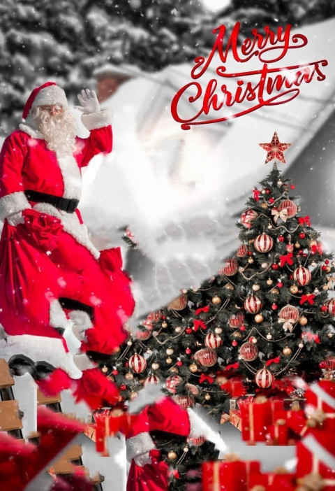 Picsart Merry Christmas Editing Cb Background HD