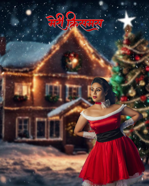 PicsArt Merry Christmas Editing New tree Background CB Editing With Girl