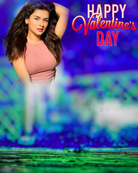 PicsArt Valentine's Day Background For Editing With Girl