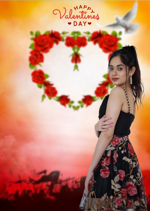 PicsArt Valentine's Day CB Photo Editing Background With Girls
