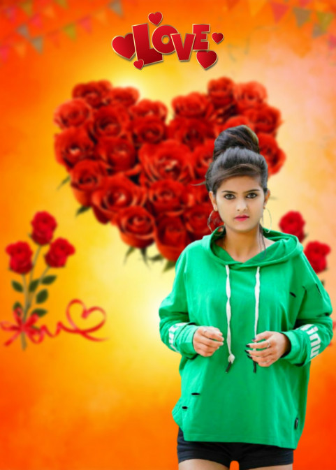 PicsArt Valentine's Day CB Photo Editing Background With Girls