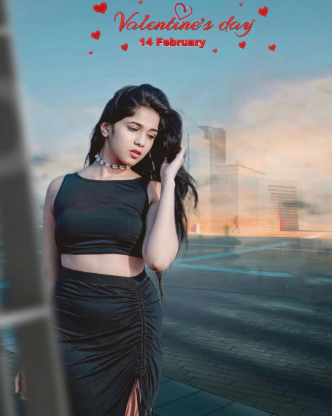 Picsart Valentine's Day Photo Editing Background With Girls For Photoshop