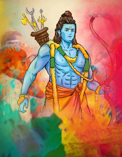 Ram Navami Background For CB Photo Editing  Free