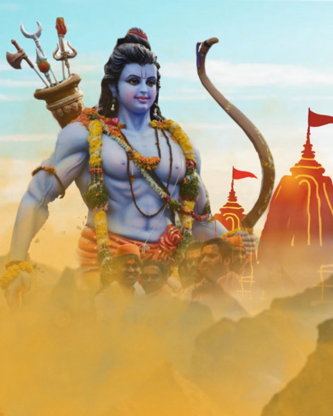 Ram Navami Photo Editing Background Full HD Download