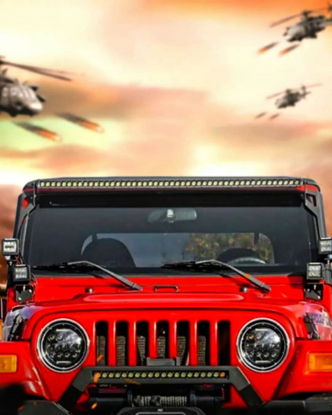 Red Jeep Snapseed New Background HD For Picsart Editing