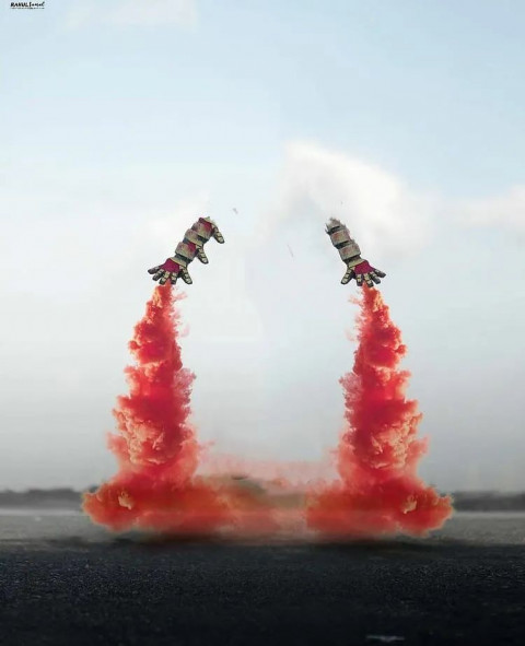 Red Smoke Instagram viral Photo Editing HD Background
