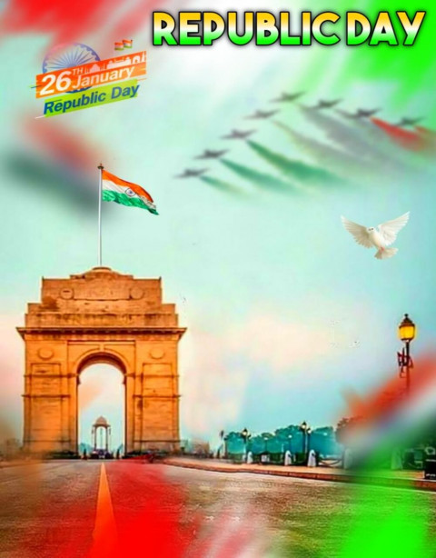 Republic Day 26 January Editing Background For Picsart & Photoshop Flag