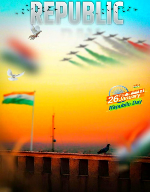 Republic Day 26 January Editing Background HD For Picsart & Photoshop