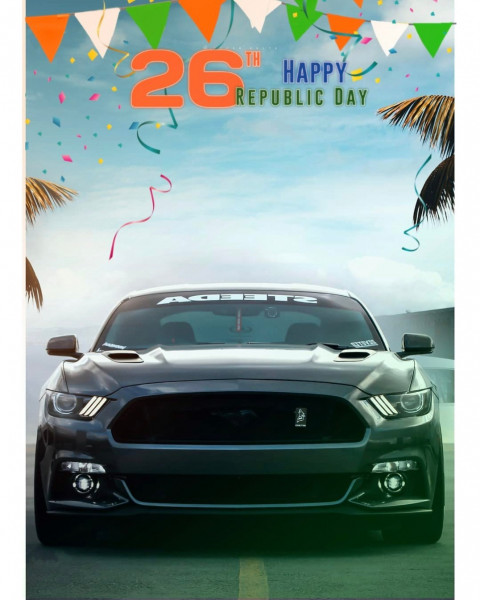 Republic Day Background For Editing Photoshop & Picsart With Car HD