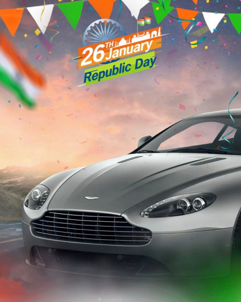 Republic Day Background HD For Editing Photoshop & Picsart With Car