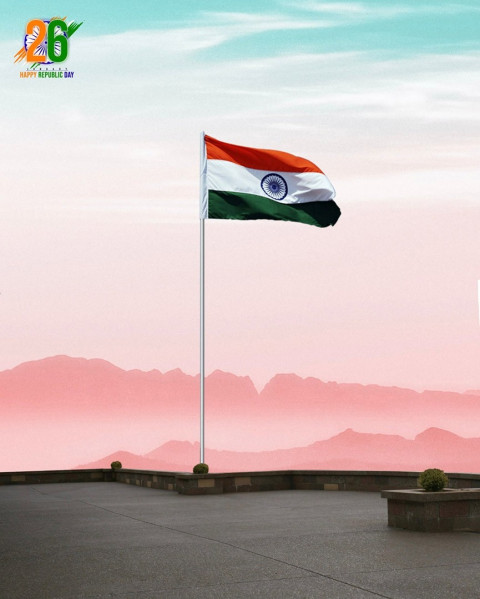 Republic Day Photo Editing Background For Picsart & Photoshop Flag