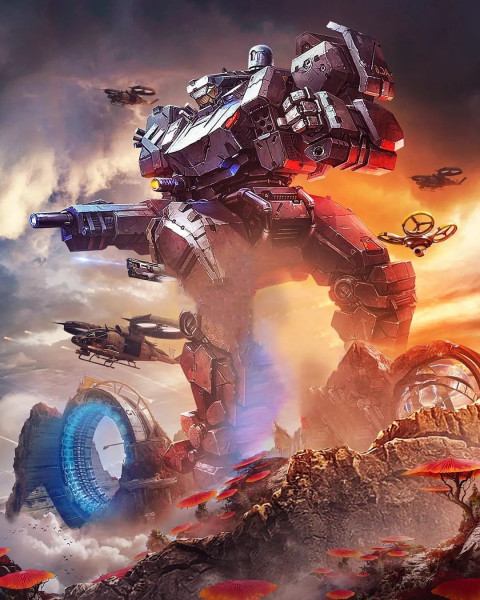 Robot Movie Poster Background For Sony Jackson Editing