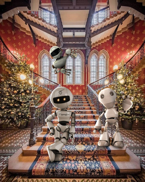 Robot Photoshop Editing Background for Picsart & CB