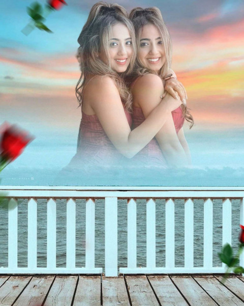 Romantic Girl Valentine Day CB Background Download Free