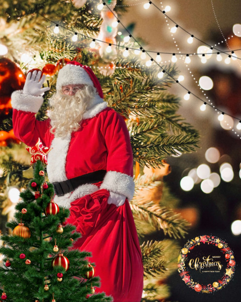 Santa Claus Christmas Day CB PicsArt Editing Background