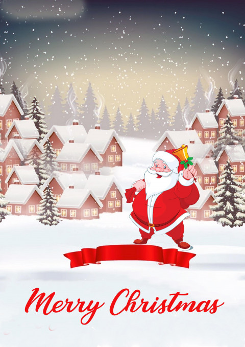 Santa Claus Merry Christmas Editing CB PicsArt Background HD