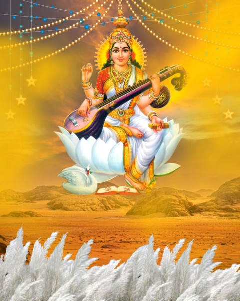 Saraswati Puja CB New Photo Editing Background hd