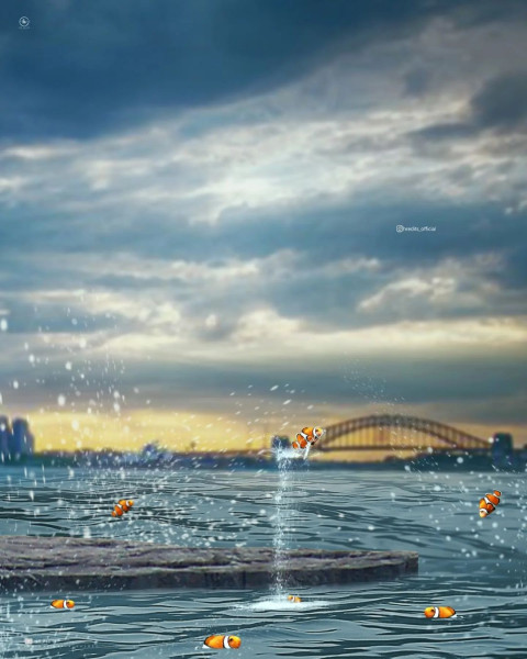 Sea Water Manipulation Background HD For PicsArt Editing