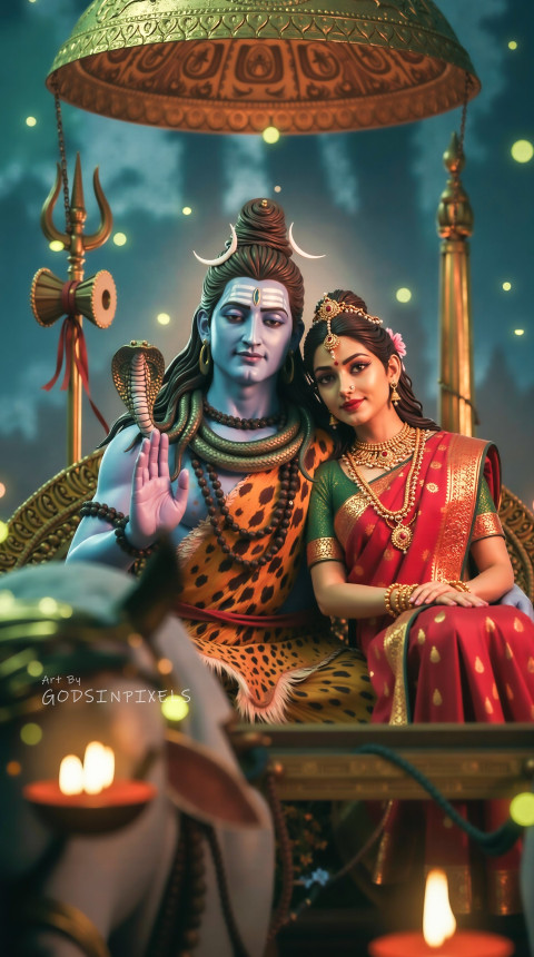 Shiv And Parvati Images Hd Free Wallpaper Mobile Background Screen