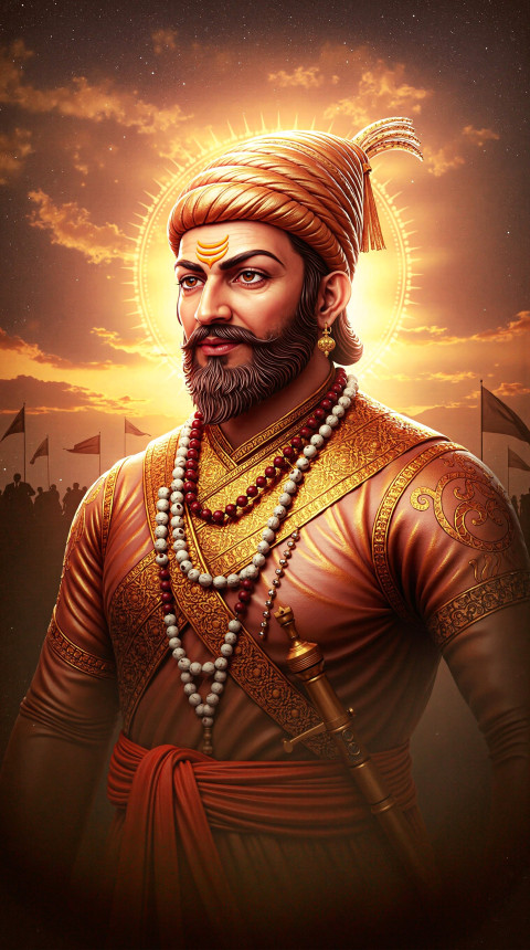 Shivaji Maharaj Hd Photo Mobile Background Wallpaper And Ios