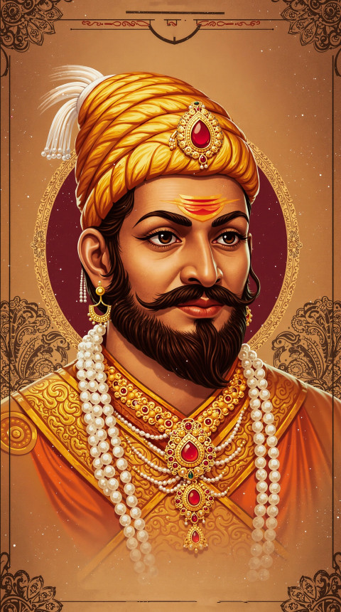 Shivaji Maharaj Hd Photo Mobile Background Wallpaper And Ios