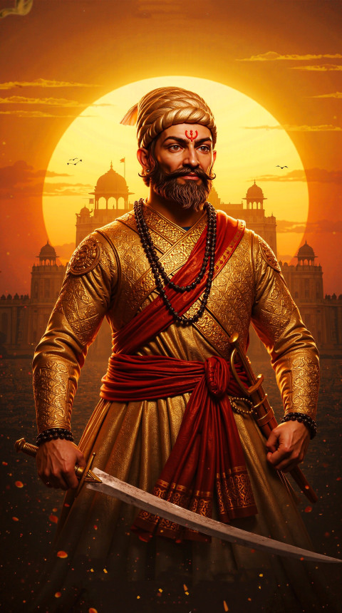 Shivaji Maharaj Hd Photo Mobile Background Wallpaper And Ios