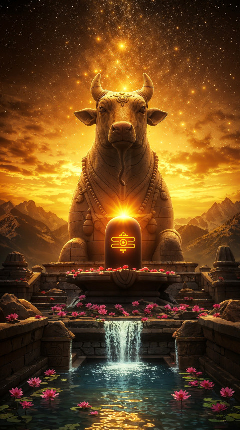 Shivling And Nandi Wallpaper Hd Photo For Mobile And Ios Screen Pic