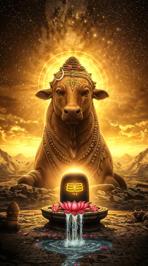 Shivling And Nandi Wallpaper Hd Photo For Mobile And Ios Screen