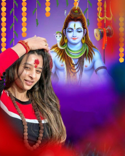 Shivratri Background For Photo Editing With Girl New