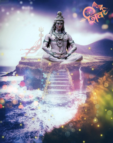 Sitting Mahadev Editing Background For Picsart