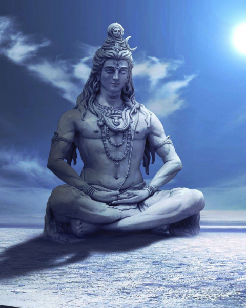 Sitting Mahadev Shivratri Editing CB Background HD