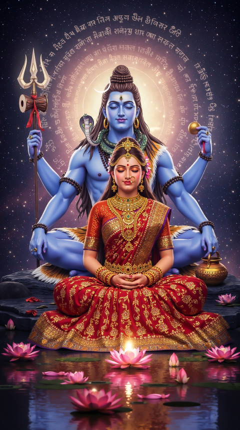 Sitting Shiv And Parvati Images Mobile Background Wallpaper And Ios Dp