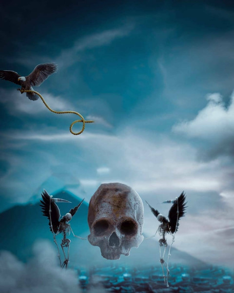 Skull Picsart Cb Background Download