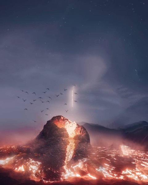 Sky with Rock cb picsart background Editing