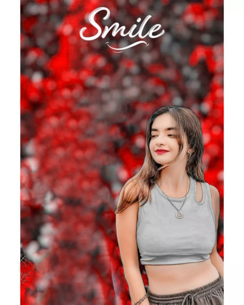 Snapseed Smile Cb Background With Girl Download