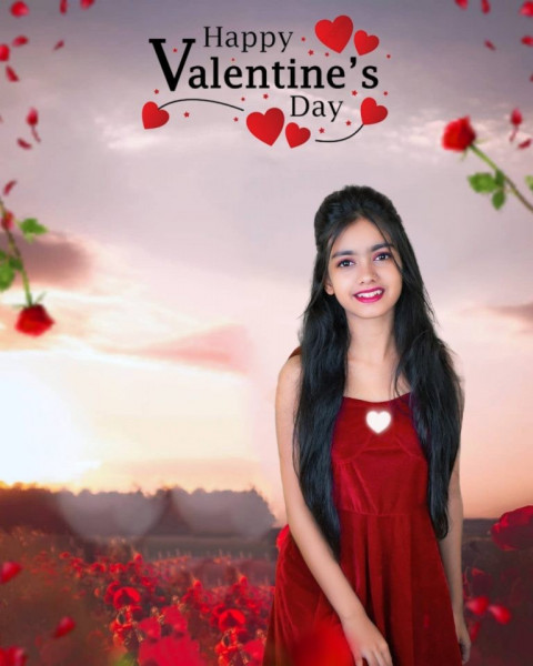 Snapseed Valentine's Day CB Background With Girls HD