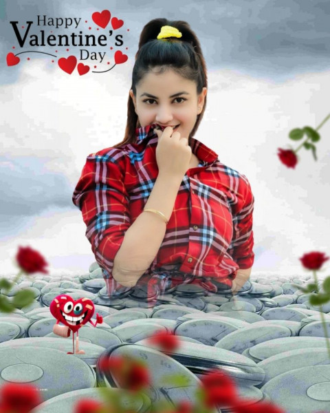 Snapseed Valentine's Day CB Background With Girls HD