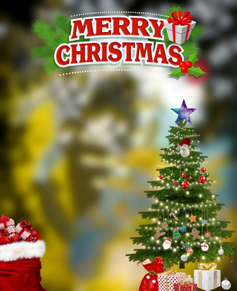 Snowfall Christmas New Background HD Images For Cb Editing