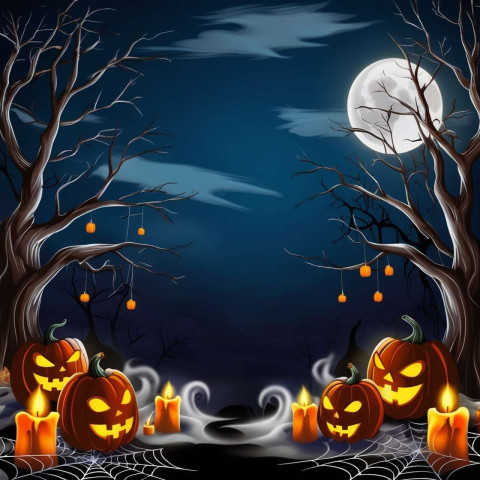Spooky Halloween Background scenes for websites